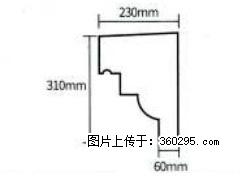 产品分解图型 - 檐口线，型号：SX311-YK-3，规格：230x310mm(3) - 西宁三象EPS建材 xn.sx311.cc